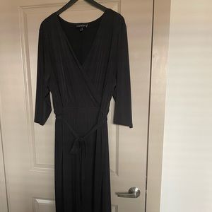 Black Faux Wrap Maxi Dress- Lane Bryant- Size 22/24